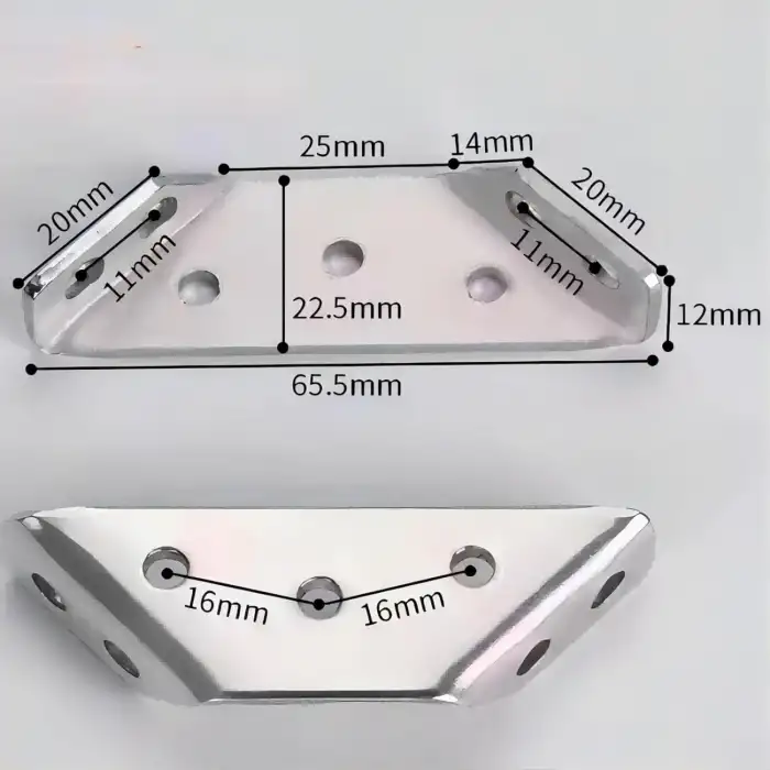 Universal Üç Taraflı Üçgen Köşe Birleştirme Aparatı Metal