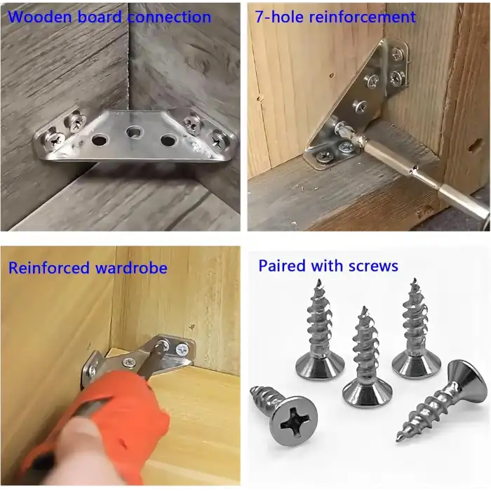 Universal Üç Taraflı Üçgen Köşe Birleştirme Aparatı Metal