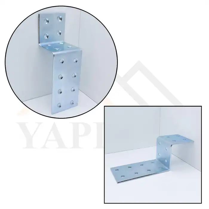 Z Gönye Demir Köşebent 40x40x40x80mm - Ze Köşe Bağlantı Birleştirme