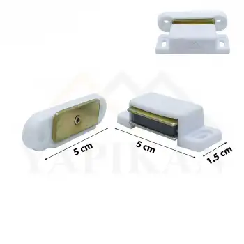 Sineklik Mıknatıs Beyaz Renk - Çıt Çıt Mıknatıs - Kapı Pencere Pimapen Çekmece Mıknatısı