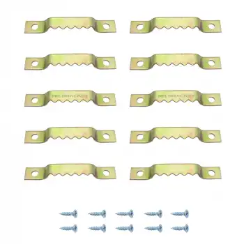 10 ad- Timsah Çerçeve Askısı Küçük Janjan - Metal Çerçeve Askı Aparatı - Tablo Fotoğraf Asma Kancası