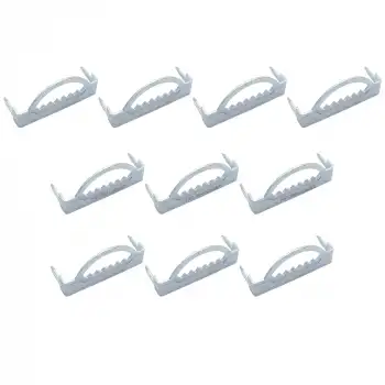 10 adet - D Tip Çivili Timsah Askı - Metal Çerçeve Tablo Askısı Aparatı - Çakmalı Resim Asma Kancası