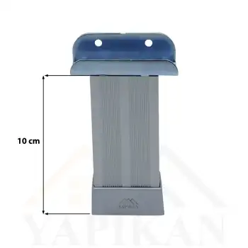 18mm Sunta MDF U Geçme Alüminyum Ayak 10 cm - Yükseklik Ayarlı - Suntaya Geçme Mobilya Dolap Baza Masa Ayağı