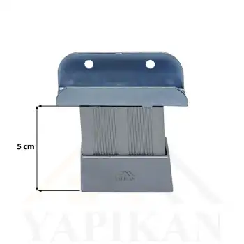 18mm Sunta MDF U Geçme Alüminyum Ayak 5 cm - Yükseklik Ayarlı - Suntaya Geçme Mobilya Dolap Baza Masa Ayağı