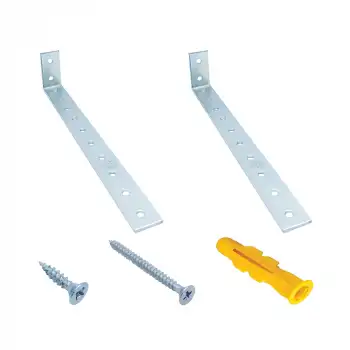 20x40x200 mm - Uzun Deprem Güvenliği Dolap Sabitleme Aparatı Seti - Mobilya Portmanto Gardırop Duvara Sabitleyici Aparat