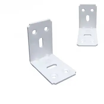 30x45x45mm Kanallı Köşebent Beyaz Renk - L Demir Gönye Köşe Birleştirme Sabitleme Aparatı