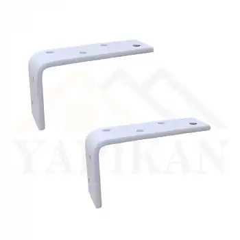 30x50x100mm Ağır Yük Köşebent Beyaz (5mm Kalınlık) - Ağır Yük Raf Destek Aparatı Demiri - Dekoratif Raf Altı L Ayak - Duvara Raf Tutucu Montaj Askı Aparatı