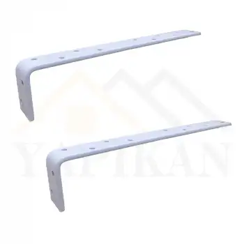 30x50x300mm Ağır Yük Köşebent Beyaz (5mm Kalınlık) - Ağır Yük Raf Destek Aparatı Demiri - Dekoratif Raf Altı L Ayak - Duvara Raf Tutucu Montaj Askı Aparatı