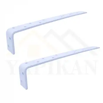 30x50x350mm Ağır Yük Köşebent Beyaz (5mm Kalınlık) - Ağır Yük Raf Destek Aparatı Demiri - Dekoratif Raf Altı L Ayak - Duvara Raf Tutucu Montaj Askı Aparatı