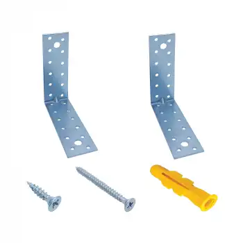 40x120x120 mm - Deprem Güvenliği Dolap Sabitleme Aparatı Seti - Mobilya Portmanto Gardırop Duvara Sabitleyici Aparat
