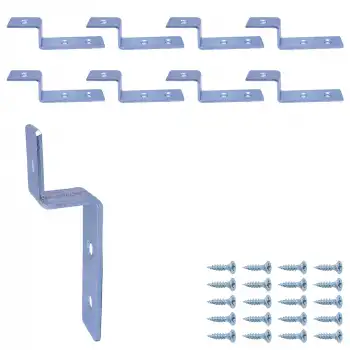 Mr. Bracket 8 ad. Ze Gönye Köşebent 16x50x20x25mm - Eşya Asma Duvar Kancası Destek Askısı Aparatı