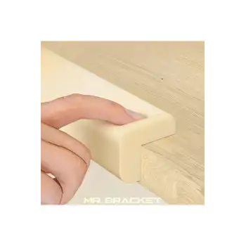 2 m. Hazır Yapışkanlı Krem Yumuşak Kauçuk Bebek Kenar Koruyucu Kalın Form- Masa Köşe Koruma Güvenlik