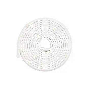 2 m. Hazır Yapışkanlı Beyaz Bebek Kauçuk Kenar Koruyucu Kalın Form - Mobilya Masa Köşe Çocuk Koruma