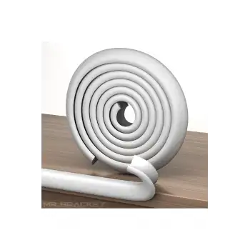 2 metre Hazır Yapışkanlı Ekstra Kalın Kauçuk Masa Kenar Koruyucu - Bebek Çocuk Güvenlik Köşe Koruma