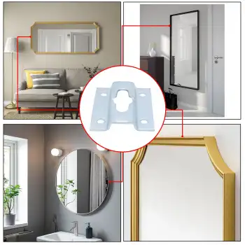 Ayna Askı Aparatı - Ağır Tablo Çerçeve Askı Aparatı - Ayna Duvara Montaj Askı Kancası Demiri