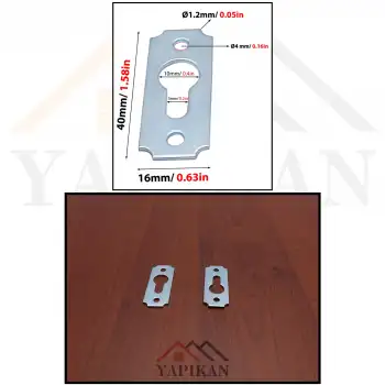 Çerçeve Askı Aparatı Düz - Resim Asma Aparatı Kancası - Tablo Çerçeve Duvara Montaj Askı Demiri