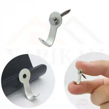 Duvar Tip Tablo Askı Kancası - Beton Çivili Çerçeve Asma Aparatı - Resim Fotoğraf Duvara Askı Demiri