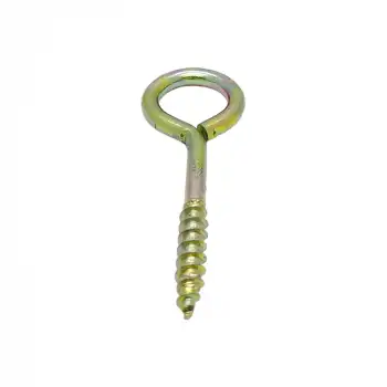 Kapalı Piton Kanca 21x100 - Tavana Karabina İp Asma Kancası Demir - Duvara Halat Askı Aparatı