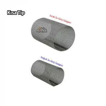 Kısa Tip Kombi Pislik Tutucu Filtresi Süzgeci 2 Li Takım Set - Petek Kombi Bakımı Süzgeç Tamiri