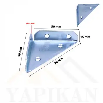 Köşe Gönye No: 1 - Çerçeve Tablo Çıta Köşe Birleştirme Aparatı - Düz Köşe Demir Köşebent