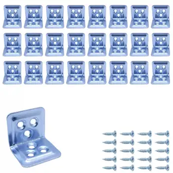 Mr. Bracket 25 ad L Demir Gönye Köşebent 30x25x25mm- Mobilya Dolap Köşe Birleştirme Bağlantı Aparatı