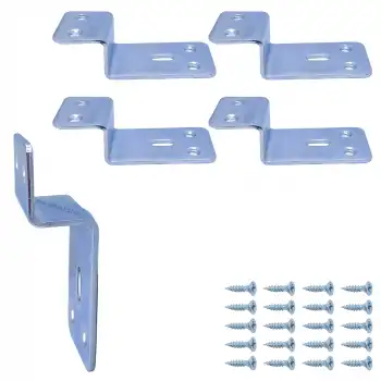 Mr. Bracket 4 ad. Ze Gönye Köşebent 30x50x20x25mm - Eşya Asma Duvar Kancası Destek Askısı Aparatı