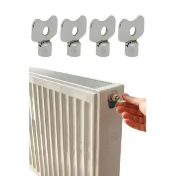 Mr.Bracket 4lü Kalorifer Petek Hava Alma Purjör Anahtarı Metal - Radyatör Petekten Su Alma Aparatı