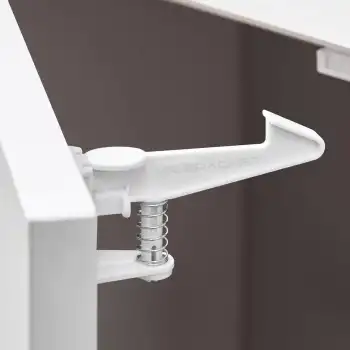 4lü Bebek Çocuk Kilit Gizli Çekmece Dolap Güvenlik Kilidi - Geliştirilmiş Versiyon 3M Yapışkanlı