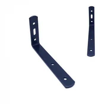 16x60x90 mm - Siyah Çelik Dolap Sabitleme Aparatı - Orta Yük Mobilya Sabitleyici Kit - Duvara Eşya Sabitleme Demiri