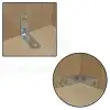 10 ad. L Demir Gönye Köşebent 4x4cm - Mobilya Dolap Raf Masa Çekmece Eşya Köşe Sabitleme Birleştirme