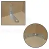 10 ad. L Demir Gönye Köşebent 5x5cm - Mobilya Dolap Raf Masa Çekmece Eşya Köşe Sabitleme Birleştirme