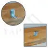 16x20x20mm - L Demir Gönye Köşebent (Kod-594) - Mobilya Dolap Raf Sabitleme Birleştirme Demiri - Köşe Bağlantı Aparatı