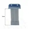 18mm Sunta MDF U Geçme Alüminyum Ayak 10 cm - Yükseklik Ayarlı - Suntaya Geçme Mobilya Dolap Baza Masa Ayağı