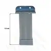 18mm Sunta MDF U Geçme Alüminyum Ayak 12 cm - Yükseklik Ayarlı - Suntaya Geçme Mobilya Dolap Baza Masa Ayağı