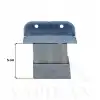 18mm Sunta MDF U Geçme Alüminyum Ayak 5 cm - Yükseklik Ayarlı - Suntaya Geçme Mobilya Dolap Baza Masa Ayağı