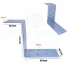 2 ad. Ze Gönye Demir Köşebent 40x40x80x80mm - Eşya Asma Kapı Duvar Kancası Destek Askısı Aparatı