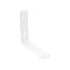 20x75x75mm- Beyaz L Demir Gönye Köşebent - Mobilya Dolap Sabitleme Köşe Bağlantı Aparatı