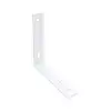 20x95x95mm- Beyaz L Demir Gönye Köşebent - Mobilya Dolap Sabitleme Köşe Bağlantı Aparatı