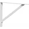 30x200x290mm Dekoratif Ağır Yük Raf Altı L Ayak Beyaz Renk - Duvara Raf Tutucu Montaj Askı Aparatı
