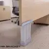 4 ad. 18mm Sunta Mdf Geçme U Alüminyum Ayak 8cm - Ayarlı Suntaya Geçme Mobilya Dolap Baza Masa Ayağı