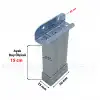 4 ad. 18mm Sunta Mdf Geçme U Alüminyum Ayak 15cm- Ayarlı Suntaya Geçme Mobilya Dolap Baza Masa Ayağı