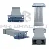 4 ad. 18mm Sunta Mdf Geçme U Alüminyum Ayak 15cm- Ayarlı Suntaya Geçme Mobilya Dolap Baza Masa Ayağı