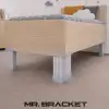 4 ad. 18mm Sunta Mdf Geçme U Alüminyum Ayak 15cm- Ayarlı Suntaya Geçme Mobilya Dolap Baza Masa Ayağı