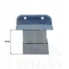 4lü 18mm Sunta Mdf Geçme U Alüminyum Ayak 5 cm - Ayarlı Suntaya Geçme Mobilya Dolap Baza Masa Ayağı