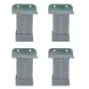 4lü 18mm Sunta Mdf Geçme U Alüminyum Ayak 8 cm - Ayarlı Suntaya Geçme Mobilya Dolap Baza Masa Ayağı