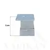 40x40 Alüminyum Düz Kare Ayak 5 cm - Dekoratif Mobilya Ayağı - Ayarlı Baza Koltuk Çekyat Kanepe Ayak