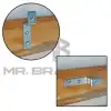 Mr. Bracket 8 ad. Ze Gönye Köşebent 16x50x20x25mm - Eşya Asma Duvar Kancası Destek Askısı Aparatı
