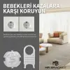 5 Kapak + 1 Anahtar Otomatik Kapanır Bebek Priz Koruyucu Şeffaf - Priz Koruma Emniyet Aparatı Kapağı