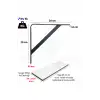 20x20cm Orta Yük 2 ad. Siyah Modern Raf Altı Tutucu Ayak - Metal L Demir Duvar Montaj Destek Aparatı