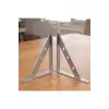 25x20cm - 2 ad. Çelik Gümüş Raf Altı Ayak - Metal Raf Tutucu L Demir Duvar Montaj Destek Aparatı